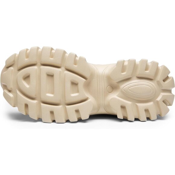 Women Chunky Fashion Apricot Sneakers Platform Bold Lace Up Comfortable Shoes - Picture 4 of 8